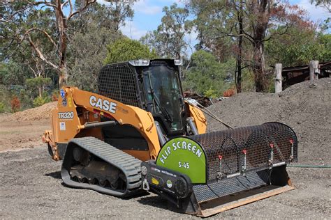 skid steer screener|flip screen skid steer attachment.